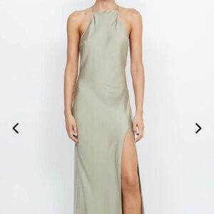BEC & BRIDGE Adore Halter Maxi Dress in Sage